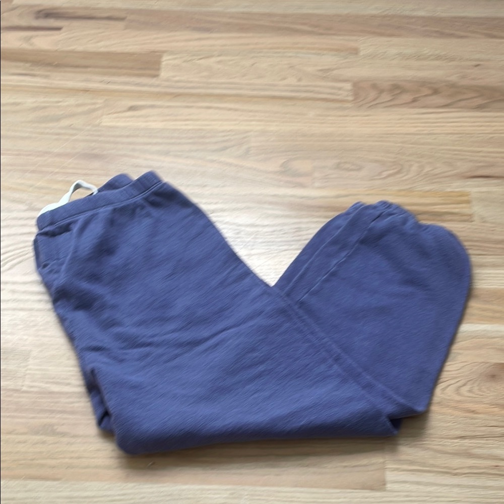 Katie J Junior Girls Cozy Blue Sweatpants, Size Medium
